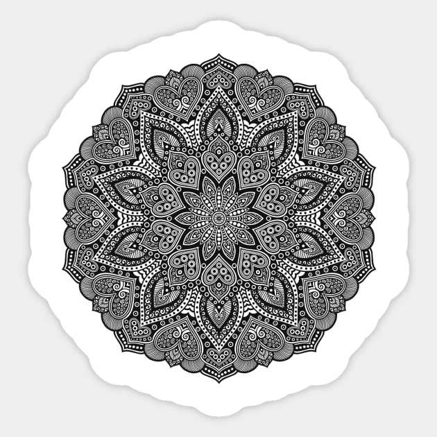 Intricate mandala Sticker by Craftiliciouscraft 